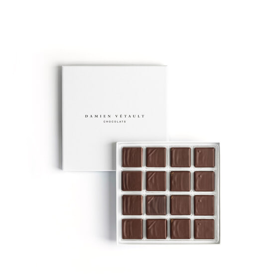 Damien Vétault Assortiment Chocolats Noir Expressions 16 Chocolats