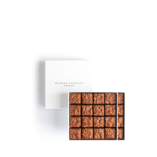 Damien Vétault Assortiment Chocolats Lait - Praliné Inspirations 32 Chocolats