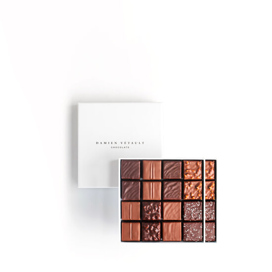 Damien Vétault Assortiment Chocolats Noir & Lait - Pralinés Les Pralinés 32 Chocolats
